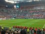 La pelouse et l'intérieur du Parc OL lors de la demi-finale de l'Euro 2016 mercredi 6 juillet 2016 entre le Pays-de-Galles et le Portugal. Photo BE/Rue89Lyon