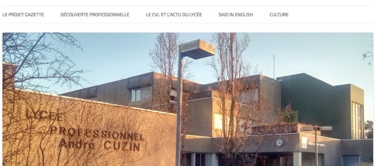 Création du journal du lycée professionnel Cuzin, à Caluire-et-Cuire