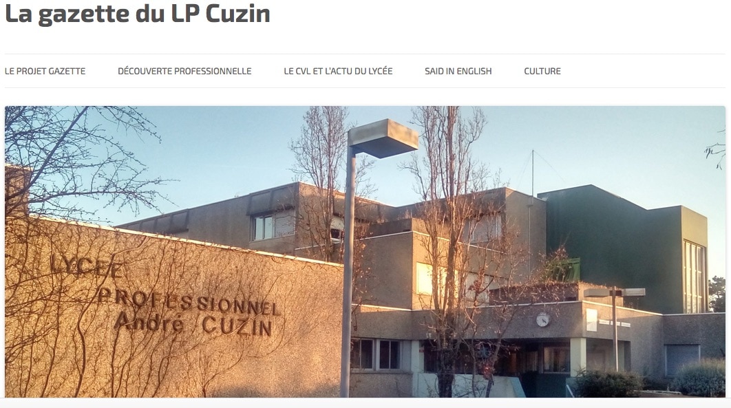 Création du journal du lycée professionnel Cuzin, à Caluire-et-Cuire