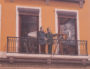 La fresque des Lyonnais, un dessin représentant Auguste et Louis Lumière datant de 1995. ©CreativeCommons Auteur : la Cité de la Création