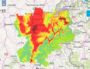 Prévision de pollution pour le samedi 21 janvier en Rhône-Alpes. Capture d'écran ATMO Auvergne-Rhône-Alpes