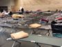 Le gymnase Chanfray héberge des SDF depuis le 3 janvier. Il affiche complet avec 130 personnes accueillies. ©LB/Rue89Lyon