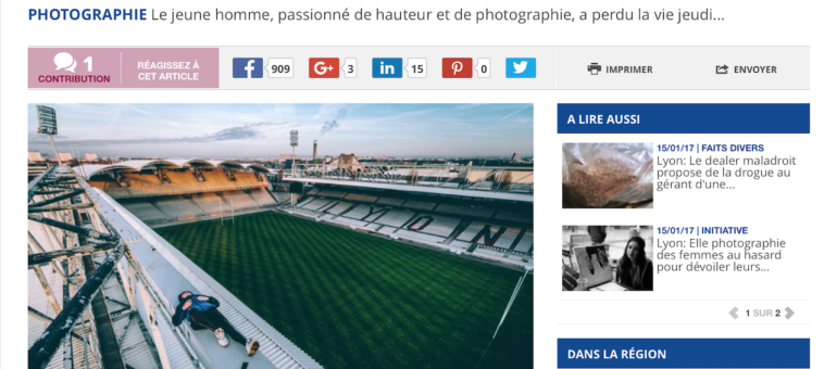 Décès de Maxime, jeune photographe passionné par les sommets de Lyon