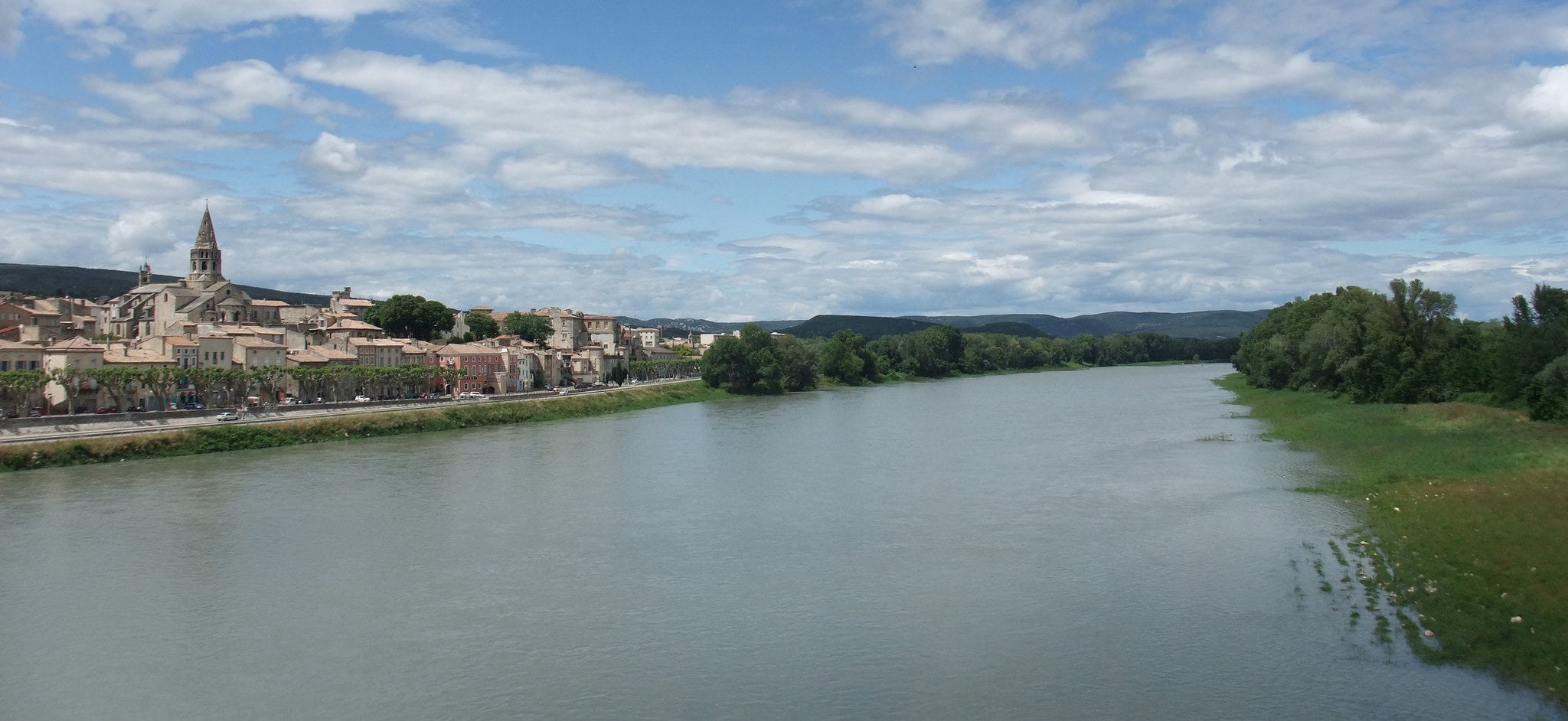 Bourg-Saint-Andéol, en Ardèche sur le rive droite du Rhône.CC Laurent Lebois