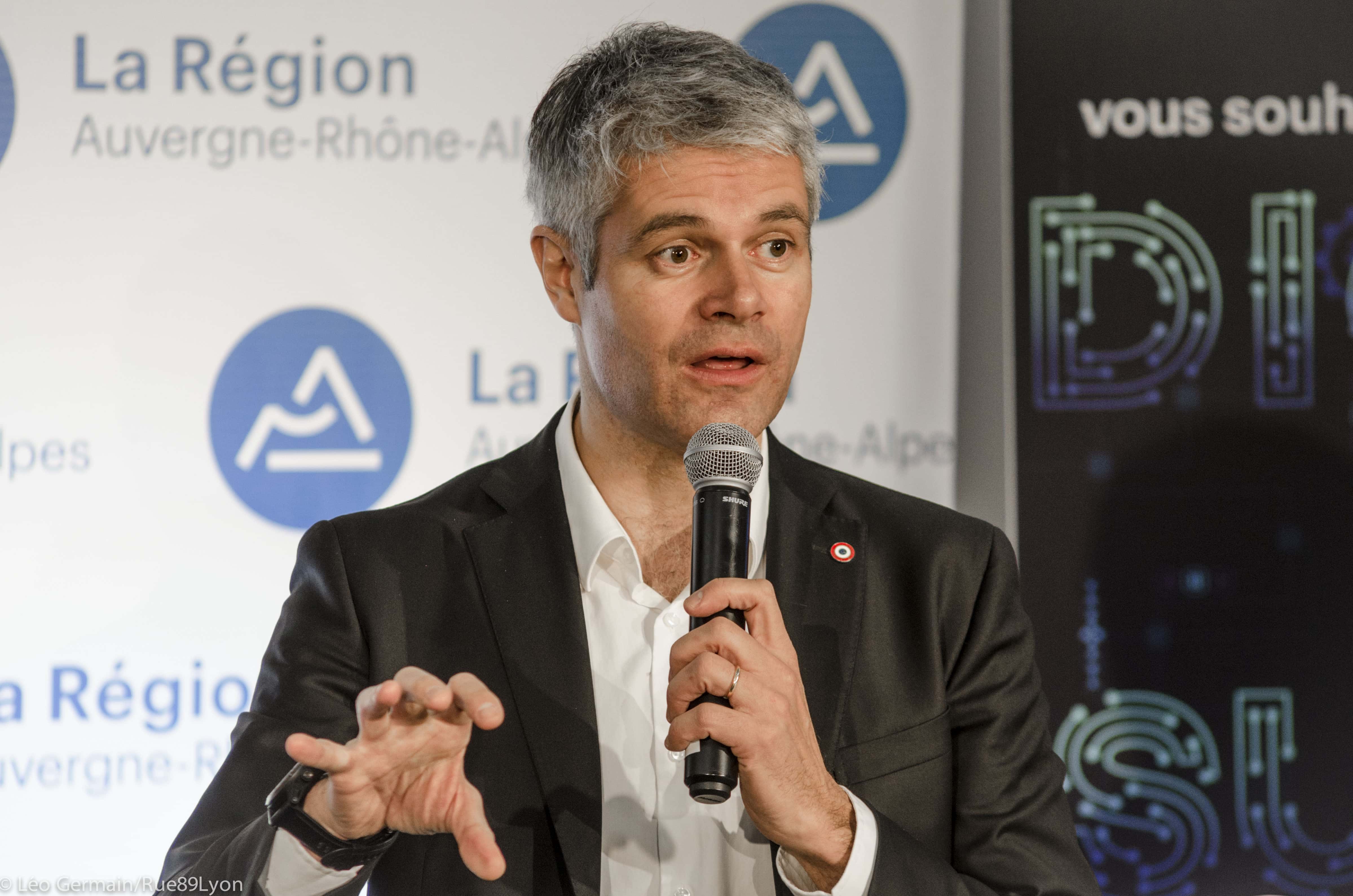 Laurent Wauquiez au Digital Summit le 30 janvier 2017 à Lyon. ©Léo Germain/Rue89Lyon