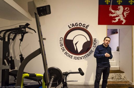 Conférence de presse à l'Agogé, club de boxe identitaire le 27 janvier 2017 à Lyon ©Léo Germain/Rue89Lyon.