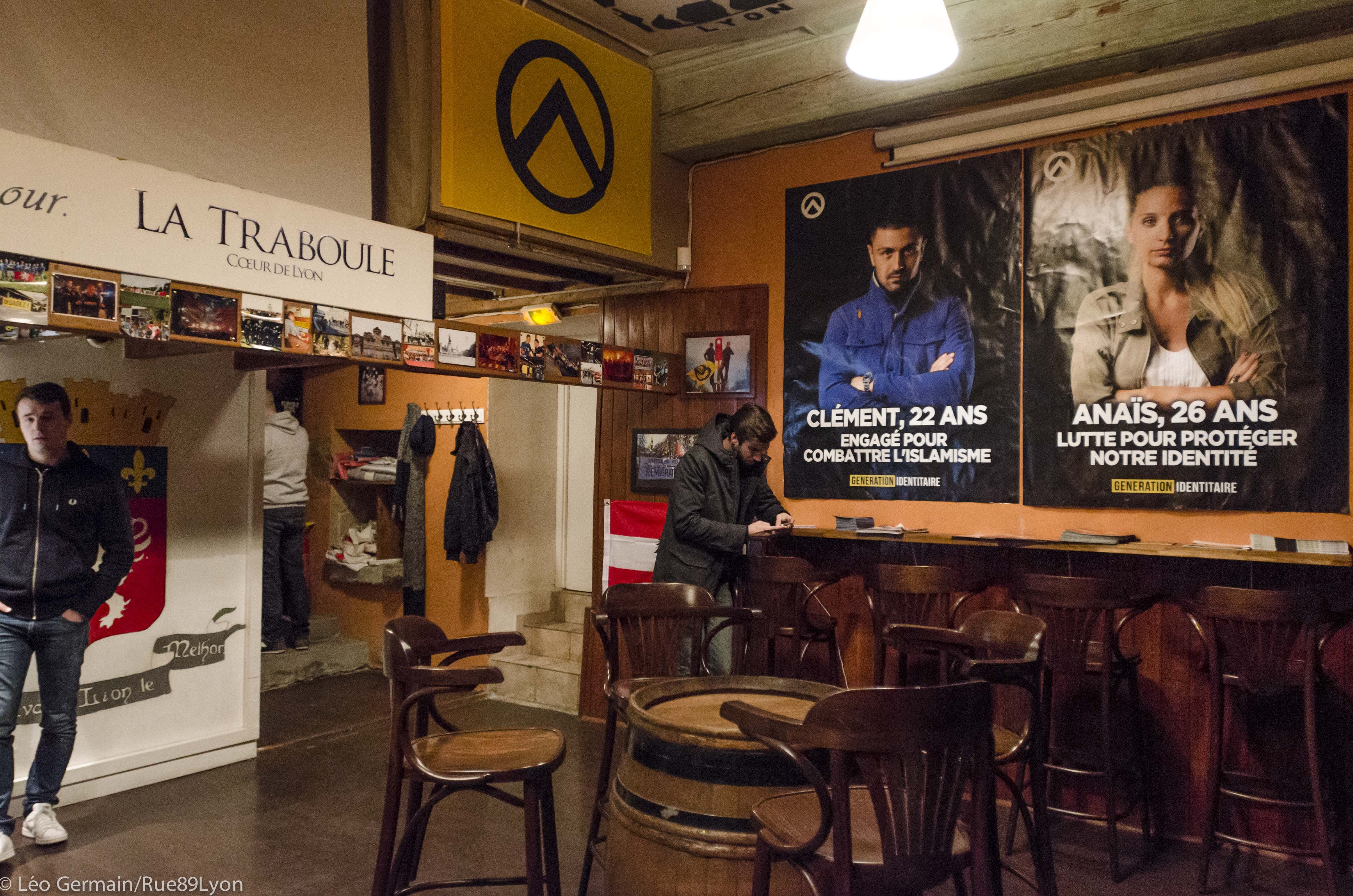 La Traboule, espace de détente de Génération identitaire à Lyon. Janvier 2017 ©Léo Germain/Rue89Lyon.