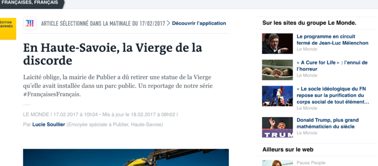 Un maire de Haute-Savoie à la conception très particulière de la laïcité