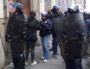 Fouilles et contrôles d'identité des participants à la manif sauvage. ©LB/Rue89Lyon
