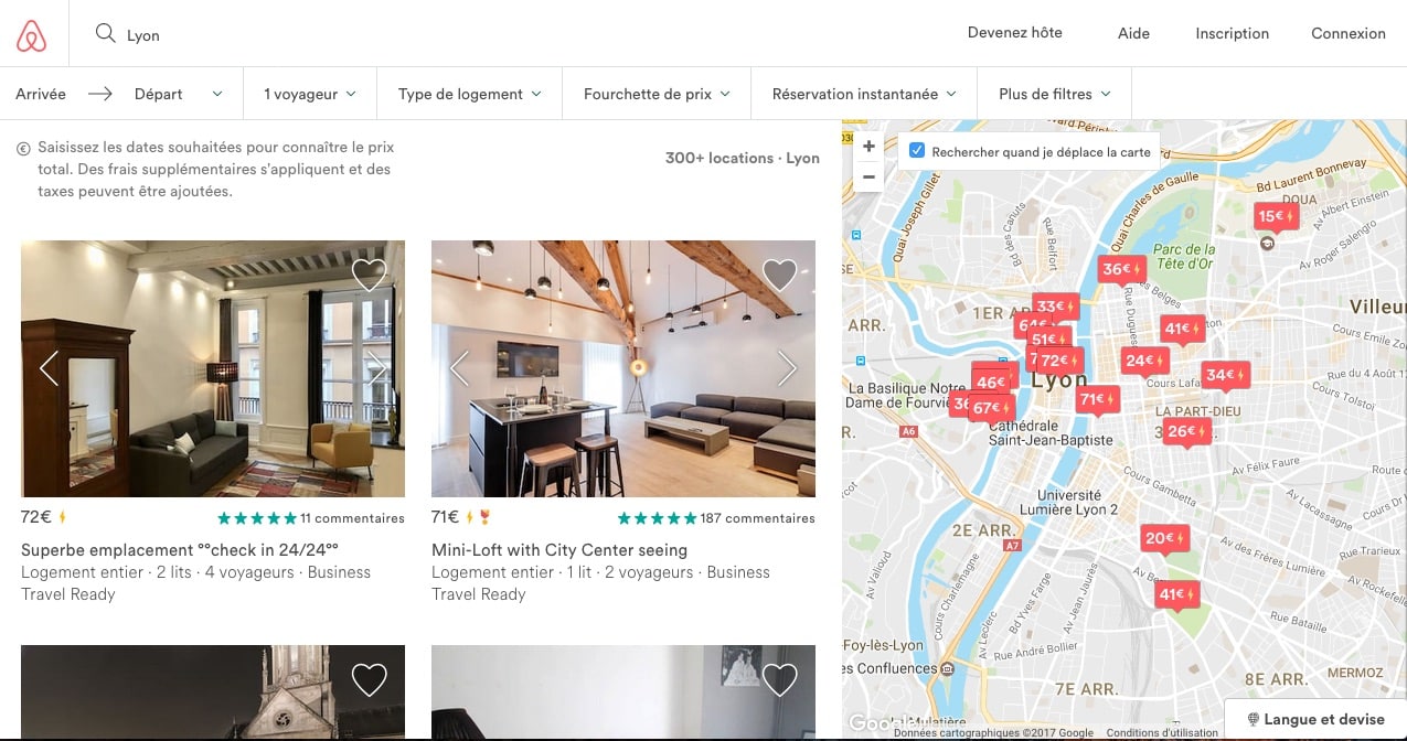 Louer son appartement à Lyon via Airbnb n’est plus aussi facile (ou alors il faut être riche)