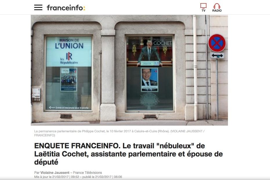 La femme du député (LR) Philippe Cochet bénéficie-t-elle d’un emploi fictif ?