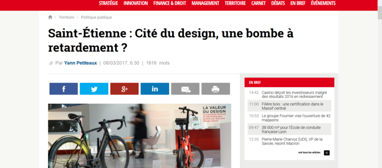 La Cité du design à Saint-Étienne dans la tourmente