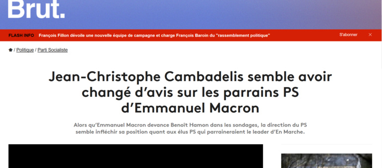 Les soutiens PS à Emmanuel Macron ne seront pas exclus, ou le gros rétropédalage de Jean-Christophe Cambadélis