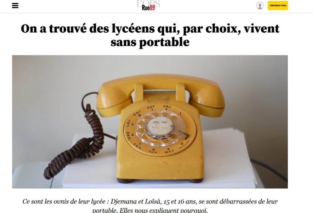 Des lycéens sans portable, ça existe : rencontrez Djemana et Loïsà