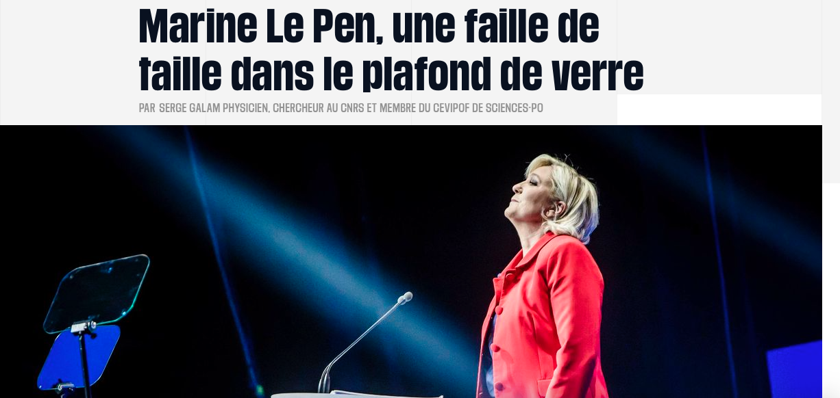 Pourquoi Marine Le Pen pourrait faire voler en éclats le « plafond de verre » du FN