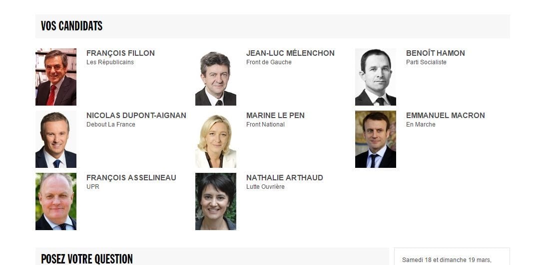 Posez vos questions aux candidats à l’élection présidentielle