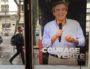 L'affiche du candidat François Fillon collé à la porte de la fédé LR du Rhône, éditée avant le "Fillongate". ©DD/Rue89Lyon