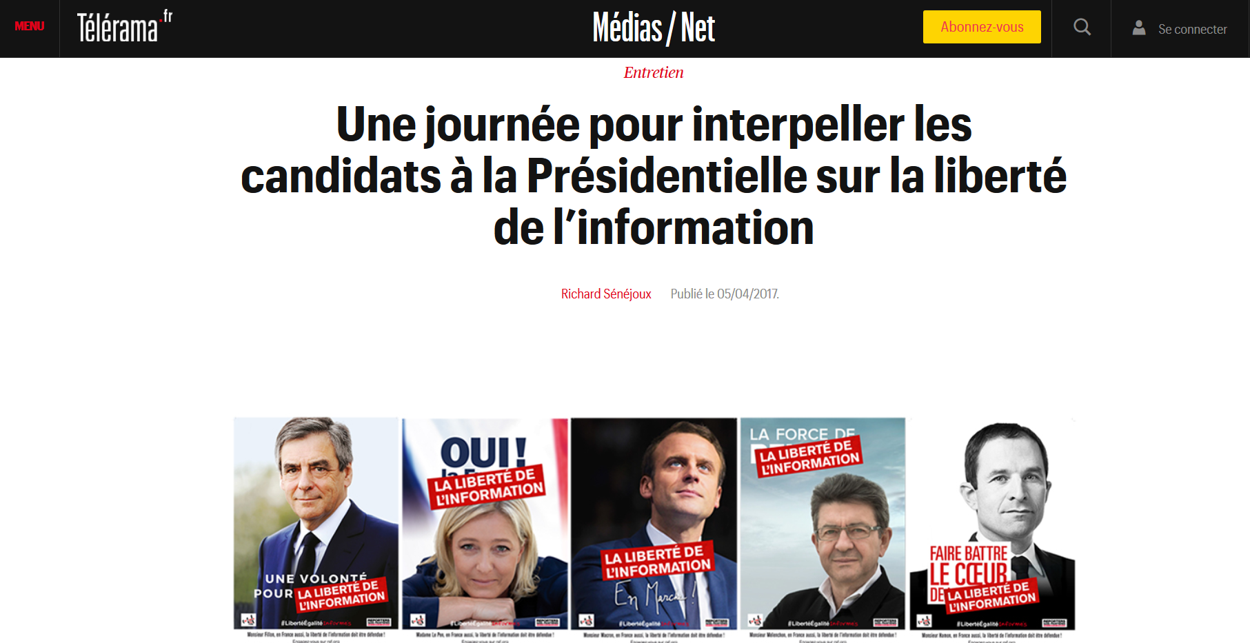 Informer n’est pas un délit ou la liberté de la presse selon le journaliste Edouard Perrin