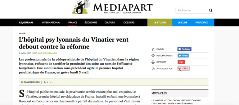 Vinatier : le personnel en grève pour maintenir la proximité des soins