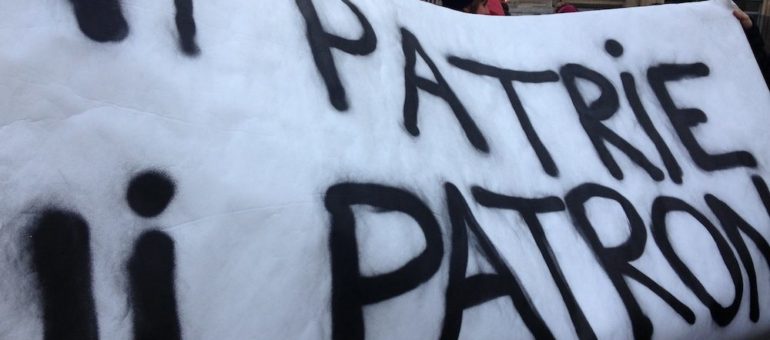 « Ni patrie, ni patron, ni Le Pen, ni Macron » : rassemblement puis manif sauvage à Lyon