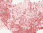 Capture de la carte du vote en faveur de Jean-Luc Mélenchon au premier tour de l'élection présidentielle 2017 en Auvergne-Rhône-Alpes