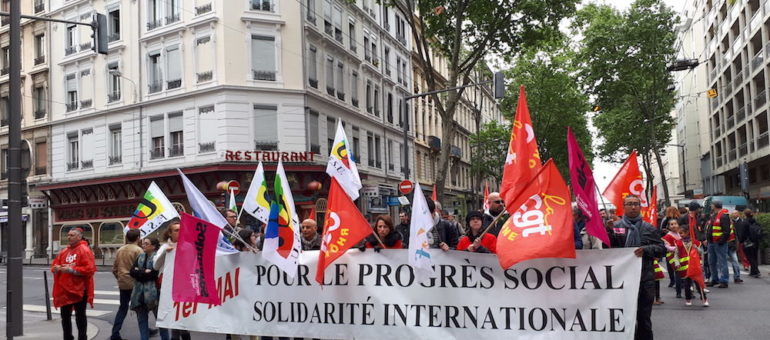 1er mai à Lyon : « Même si on vote pour Macron, le lendemain on sera dans la rue »