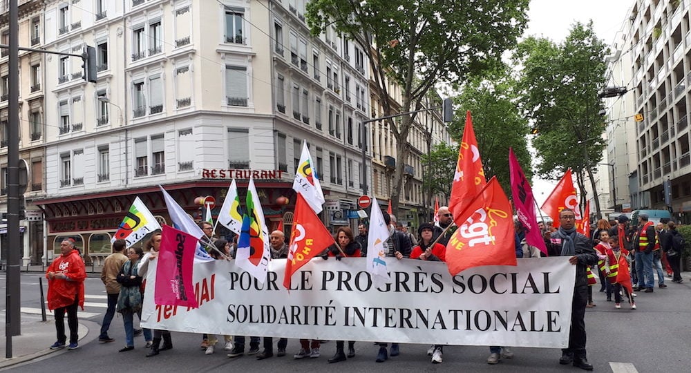 1er mai à Lyon : « Même si on vote pour Macron, le lendemain on sera dans la rue »