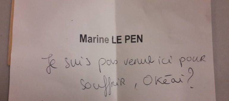 Des bulletins de vote drôles : « Marine Le Pen, je suis pas venue ici pour souffrir okay ? »
