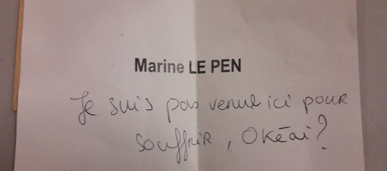 Des bulletins de vote drôles : « Marine Le Pen, je suis pas venue ici pour souffrir okay ? »
