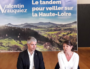 Isabelle Valentin annonce sa candidature en Haute-Loire, avec Laurent Wauquiez en suppléant. Inversion des rôles. Photo FB d'I. Valentin.