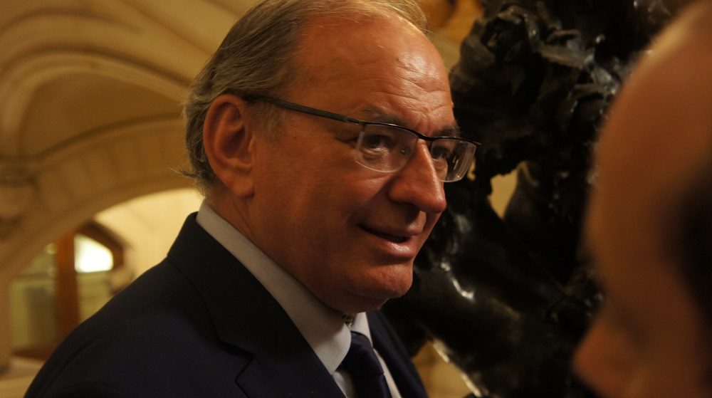 Bernard Perrut au 2ème tour des législatives à la préfecture du Rhône le 18 juin 2017. ©HH/Rue89Lyon