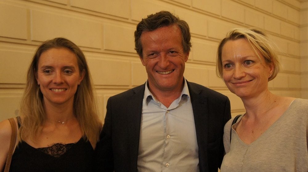 Thomas Rudigoz et Caroline Collomb au 2ème tour des législatives à la préfecture du Rhône le 18 juin 2017. ©HH/Rue89Lyon