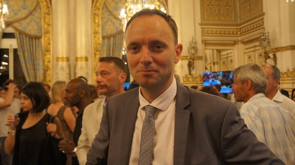 Thomas Gassilloud au 2ème tour des législatives à la préfecture du Rhône le 18 juin 2017. ©HH/Rue89Lyon