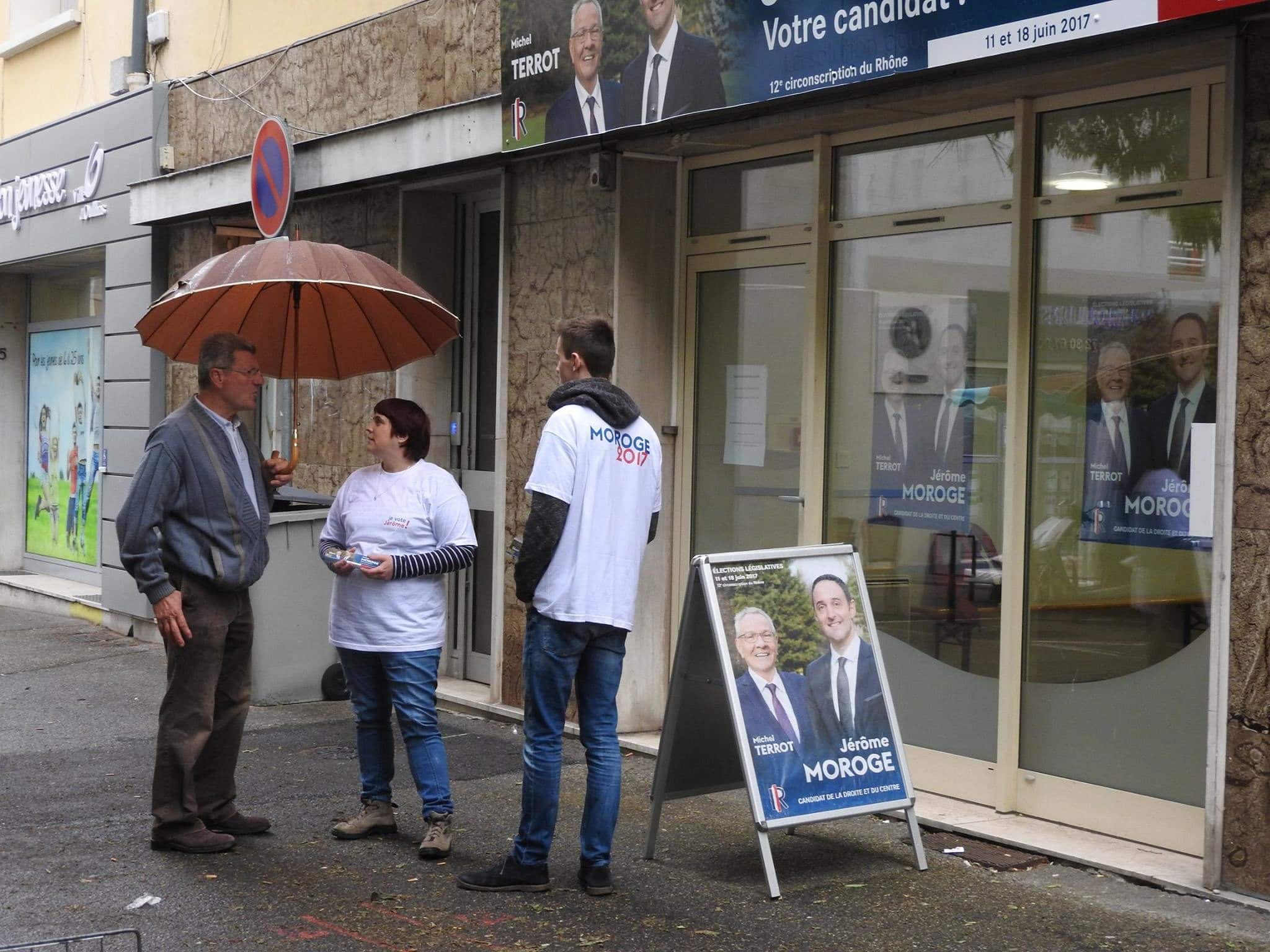 Local de campagne de Jérôme Moroge. Photo page Facebook