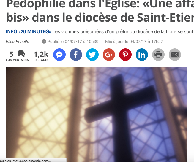 Pédophilie : y a-t-il une « affaire Preynat bis » dans le diocèse de Saint-Etienne?