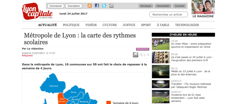 Rythmes scolaires dans le Rhône : 10 communes repassent à la semaine de quatre jours