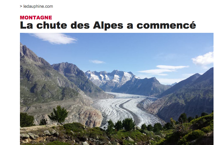 vigie le dauphiné : la chute des alpes a commencé