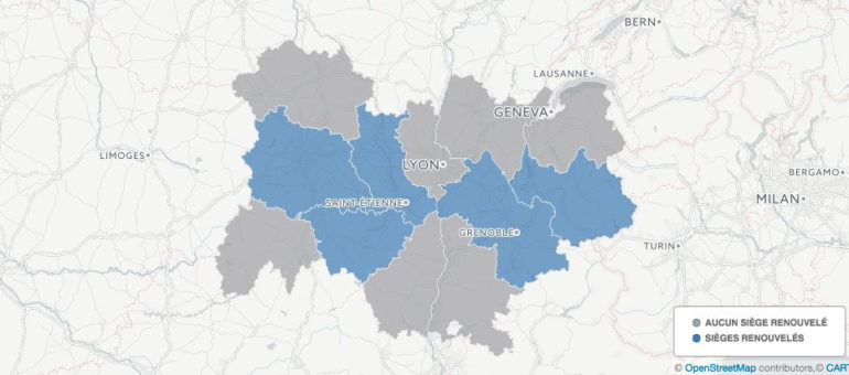 [Carte] Sénatoriales 2017 : la droite progresse en Auvergne-Rhône-Alpes