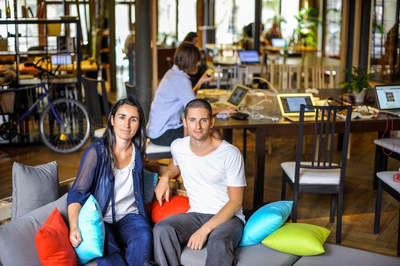 Michael Schwartz et Julie Pouliquen, les deux fondateurs de la Cordée, réseau de lieux de coworking dans Lyon et sa région. Photo DR