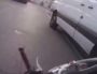 Capture d'écran de la vidéo du cycliste percuté par une camionnette à Villeurbanne le 24 octobre
