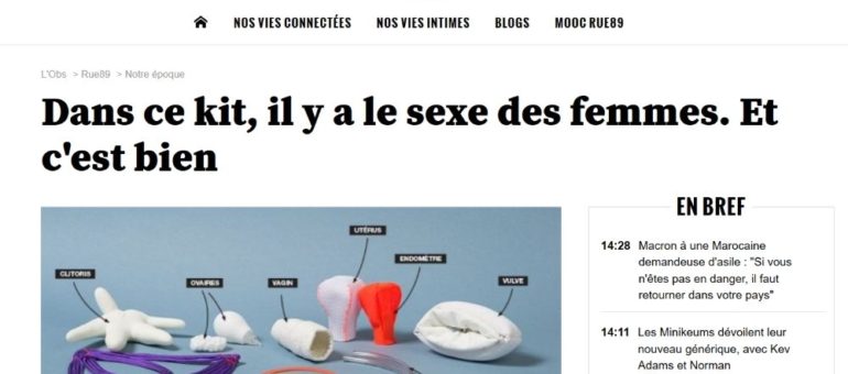 Une mallette pédagogique qui montre tout du sexe féminin