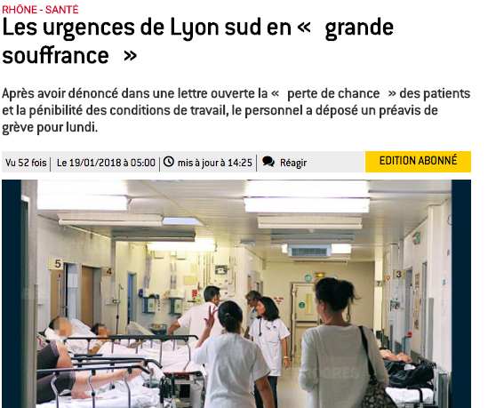 6 à 9 heures d’attente aux urgences de Lyon Sud : le personnel voit rouge