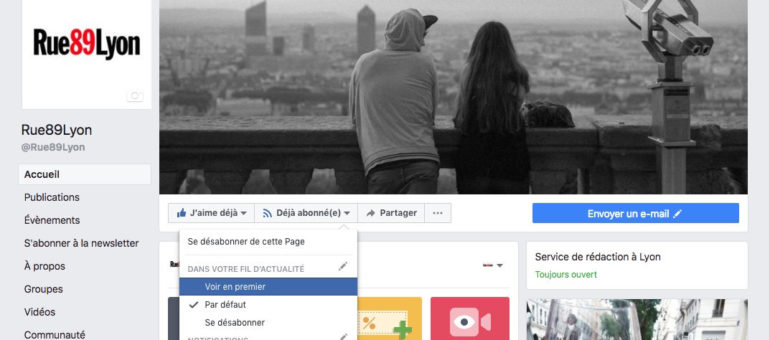 [On est toujours là] Comment continuer à voir Rue89Lyon sur Facebook