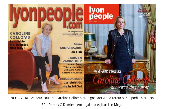 Capture d'écran du magazine Lyon People.