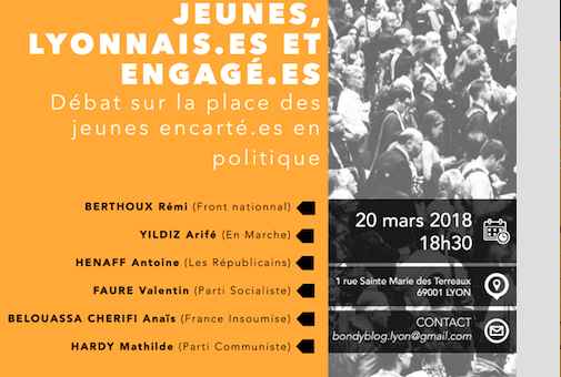 [Vidéo] Avoir 20 ans et s’engager dans un parti politique, un débat du Lyon Bondy Blog