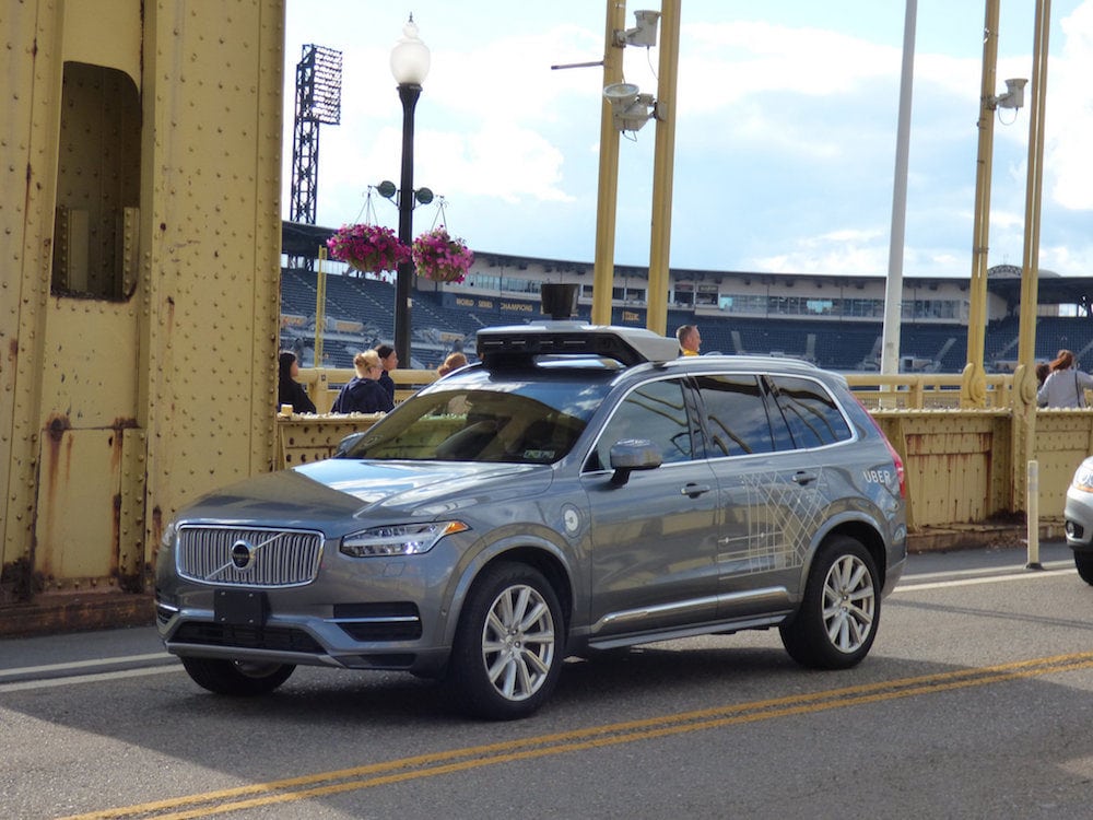 Une voiture autonome Uber en test à Pittsburgh CC Flickr/Rex