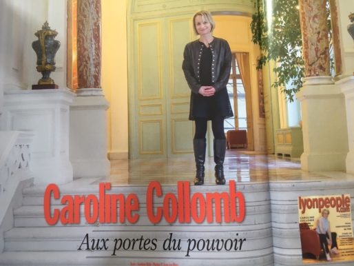 Caroline Collomb dans le numéro de mars 2018 de Lyon People.