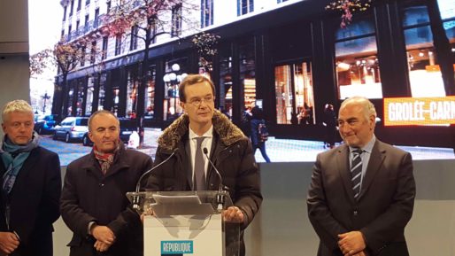 Christophe Fournage, directeur de Firce Capital, société chargée de commercialiser les commerces du quartier Grolée à Lyon. Photo BE/Rue89Lyon