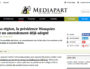 Article de Médiapart sur un amendement réécrit par la présidence Wauquiez sur le bio. Capture d'écran