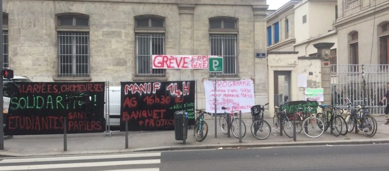 Amphi squatté, barrages filtrants et petit déj… Une occupation « light » de Lyon 2